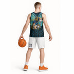 Custom Gold Coast Titans Basketball Jersey Titan Warrior Polynesia Islander Rugby Mascot
