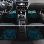 Custom Gold Coast Titans Car Mats Titan Warrior Polynesia Islander Rugby Mascot