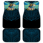 Custom Gold Coast Titans Car Mats Titan Warrior Polynesia Islander Rugby Mascot