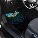 Custom Gold Coast Titans Car Mats Titan Warrior Polynesia Islander Rugby Mascot