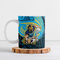 Custom Gold Coast Titans Ceramic Mug Titan Warrior Polynesia Islander Rugby Mascot