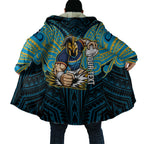 Custom Gold Coast Titans Cloak Titan Warrior Polynesia Islander Rugby Mascot