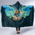 Custom Gold Coast Titans Hooded Blanket Titan Warrior Polynesia Islander Rugby Mascot