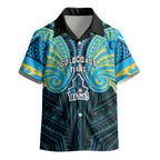 Custom Gold Coast Titans Kid Hawaiian Shirt Titan Warrior Polynesia Islander Rugby Mascot