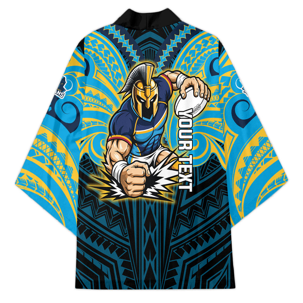 Custom Gold Coast Titans Kimono Titan Warrior Polynesia Islander Rugby Mascot