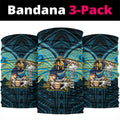 Custom Gold Coast Titans Neck Gaiter Titan Warrior Polynesia Islander Rugby Mascot