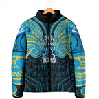 Custom Gold Coast Titans Padded Jacket Titan Warrior Polynesia Islander Rugby Mascot