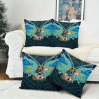 Custom Gold Coast Titans Pillow Cover Titan Warrior Polynesia Islander Rugby Mascot