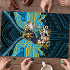 Custom Gold Coast Titans Puzzle Titan Warrior Polynesia Islander Rugby Mascot
