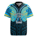 Custom Gold Coast Titans Rugby Jersey Titan Warrior Polynesia Islander Rugby Mascot