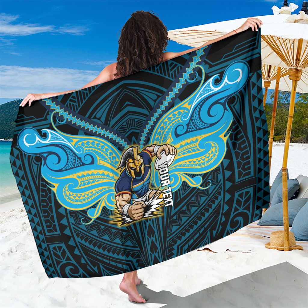 Custom Gold Coast Titans Sarong Titan Warrior Polynesia Islander Rugby Mascot