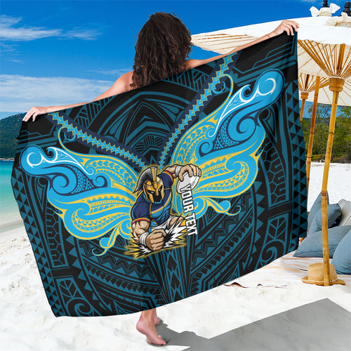 Custom Gold Coast Titans Sarong Titan Warrior Polynesia Islander Rugby Mascot