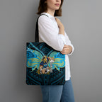 Custom Gold Coast Titans Tote Bag Titan Warrior Polynesia Islander Rugby Mascot