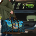Custom Gold Coast Titans Travel Bag Titan Warrior Polynesia Islander Rugby Mascot
