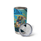 Custom Gold Coast Titans Tumbler Cup Titan Warrior Polynesia Islander Rugby Mascot