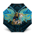 Custom Gold Coast Titans Umbrella Titan Warrior Polynesia Islander Rugby Mascot