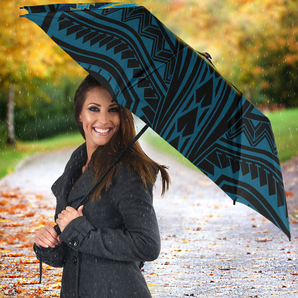 Custom Gold Coast Titans Umbrella Titan Warrior Polynesia Islander Rugby Mascot