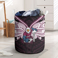 Custom Manly Warringah Sea Eagles Laundry Basket Sea Eagle Warrior Polynesia Islander Rugby Mascot