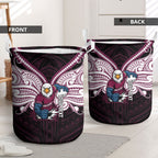 Custom Manly Warringah Sea Eagles Laundry Basket Sea Eagle Warrior Polynesia Islander Rugby Mascot