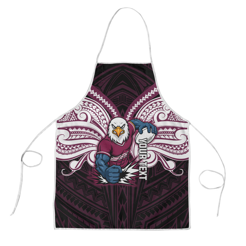 Custom Manly Warringah Sea Eagles Apron Sea Eagle Warrior Polynesia Islander Rugby Mascot