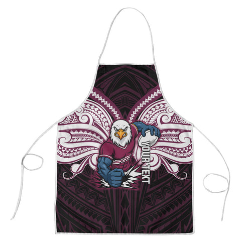 Custom Manly Warringah Sea Eagles Apron Sea Eagle Warrior Polynesia Islander Rugby Mascot