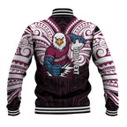 Custom Manly Warringah Sea Eagles Baseball Jacket Sea Eagle Warrior Polynesia Islander Rugby Mascot