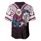 Custom Manly Warringah Sea Eagles Baseball Jersey Sea Eagle Warrior Polynesia Islander Rugby Mascot
