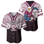 Custom Manly Warringah Sea Eagles Baseball Jersey Sea Eagle Warrior Polynesia Islander Rugby Mascot