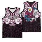 Custom Manly Warringah Sea Eagles Basketball Jersey Sea Eagle Warrior Polynesia Islander Rugby Mascot