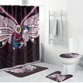 Custom Manly Warringah Sea Eagles Bathroom Set Sea Eagle Warrior Polynesia Islander Rugby Mascot