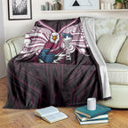 Custom Manly Warringah Sea Eagles Blanket Sea Eagle Warrior Polynesia Islander Rugby Mascot