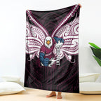 Custom Manly Warringah Sea Eagles Blanket Sea Eagle Warrior Polynesia Islander Rugby Mascot