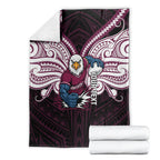 Custom Manly Warringah Sea Eagles Blanket Sea Eagle Warrior Polynesia Islander Rugby Mascot