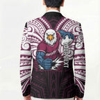 Custom Manly Warringah Sea Eagles Blazer Sea Eagle Warrior Polynesia Islander Rugby Mascot