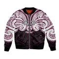 Custom Manly Warringah Sea Eagles Bomber Jacket Sea Eagle Warrior Polynesia Islander Rugby Mascot