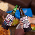 Custom Manly Warringah Sea Eagles 4 in 1 Can Cooler Tumbler Sea Eagle Warrior Polynesia Islander Rugby Mascot