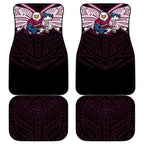 Custom Manly Warringah Sea Eagles Car Mats Sea Eagle Warrior Polynesia Islander Rugby Mascot