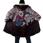Custom Manly Warringah Sea Eagles Cloak Sea Eagle Warrior Polynesia Islander Rugby Mascot