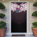 Custom Manly Warringah Sea Eagles Door Cover Sea Eagle Warrior Polynesia Islander Rugby Mascot
