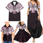 Custom Manly Warringah Sea Eagles Family Matching Summer Maxi Dress and Hawaiian Shirt Sea Eagle Warrior Polynesia Islander Rugby Mascot