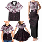 Custom Manly Warringah Sea Eagles Family Matching Tank Maxi Dress and Hawaiian Shirt Sea Eagle Warrior Polynesia Islander Rugby Mascot
