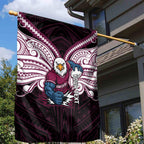 Custom Manly Warringah Sea Eagles Garden Flag Sea Eagle Warrior Polynesia Islander Rugby Mascot