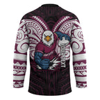 Custom Manly Warringah Sea Eagles Hockey Jersey Sea Eagle Warrior Polynesia Islander Rugby Mascot