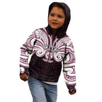 Custom Manly Warringah Sea Eagles Kid Hoodie Sea Eagle Warrior Polynesia Islander Rugby Mascot
