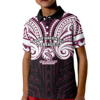 Custom Manly Warringah Sea Eagles Kid Polo Shirt Sea Eagle Warrior Polynesia Islander Rugby Mascot