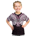 Custom Manly Warringah Sea Eagles Kid T Shirt Sea Eagle Warrior Polynesia Islander Rugby Mascot