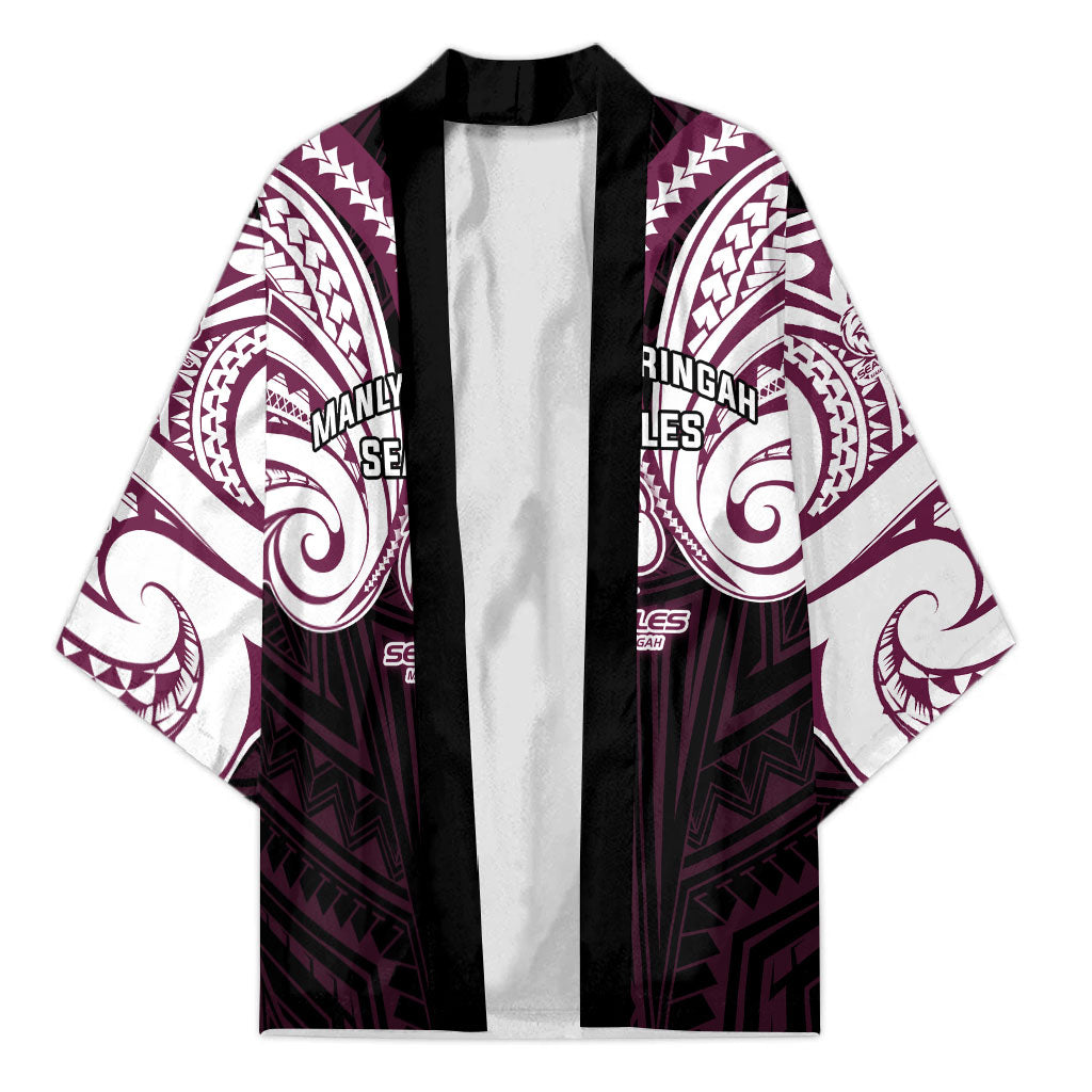 Custom Manly Warringah Sea Eagles Kimono Sea Eagle Warrior Polynesia Islander Rugby Mascot