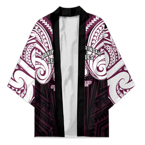Custom Manly Warringah Sea Eagles Kimono Sea Eagle Warrior Polynesia Islander Rugby Mascot