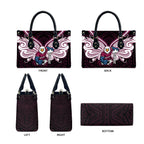 Custom Manly Warringah Sea Eagles Leather Bag Sea Eagle Warrior Polynesia Islander Rugby Mascot