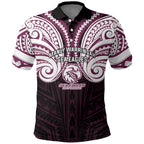 Custom Manly Warringah Sea Eagles Polo Shirt Sea Eagle Warrior Polynesia Islander Rugby Mascot